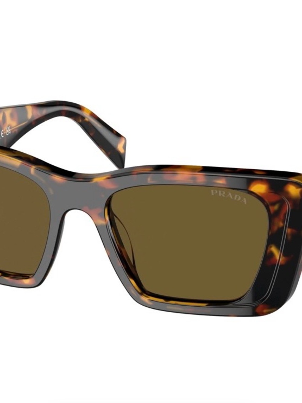 Prada Women’s Tortoiseshell Square Sunglasses - Brown Lenses PR08YS